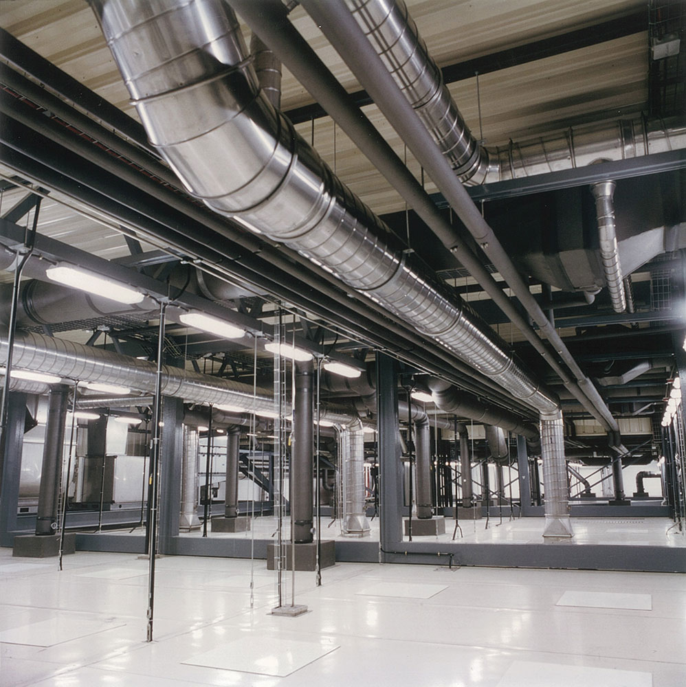 CLEANROOM HVAC - Conductos de aire en zona técnica